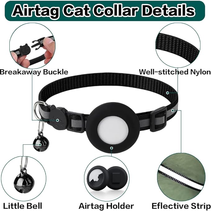 Reflective Airtag Collar